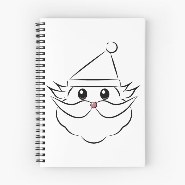 Item preview,  Christmas Santa Claus Face Line Art  designed and sold by Moyanana.