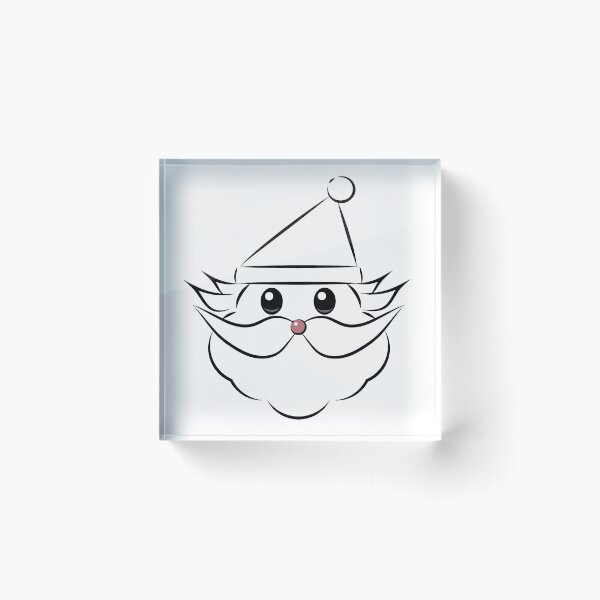 Item preview,  Christmas Santa Claus Face Line Art  designed and sold by Moyanana.