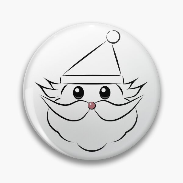 Item preview,  Christmas Santa Claus Face Line Art  designed and sold by Moyanana.