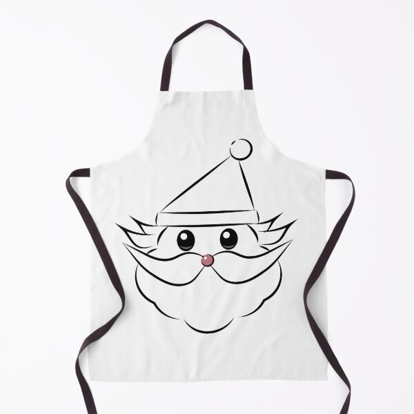 Item preview, Christmas Santa Claus Face Line Art designed and sold by Moyanana.