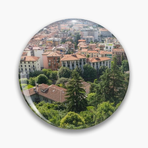 Artikelvorschau, Schöne Bergamo Lombardei Italien - Citta Bassa Unterstadt und Po River Valley von den venezianischen Mauern entworfen und verkauft von Georgia Mizuleva.