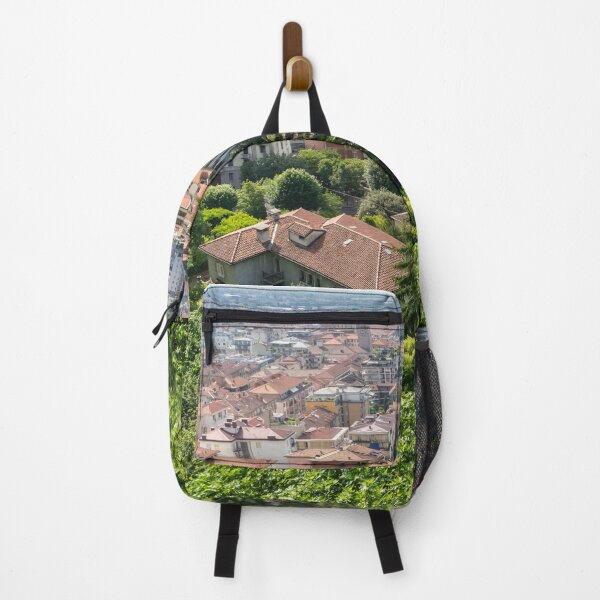 Item preview, Beautiful Bergamo Lombardy Italy - Citta Bassa Lower City and Po River Valley from the Venetian Walls designed and sold by Georgia Mizuleva.