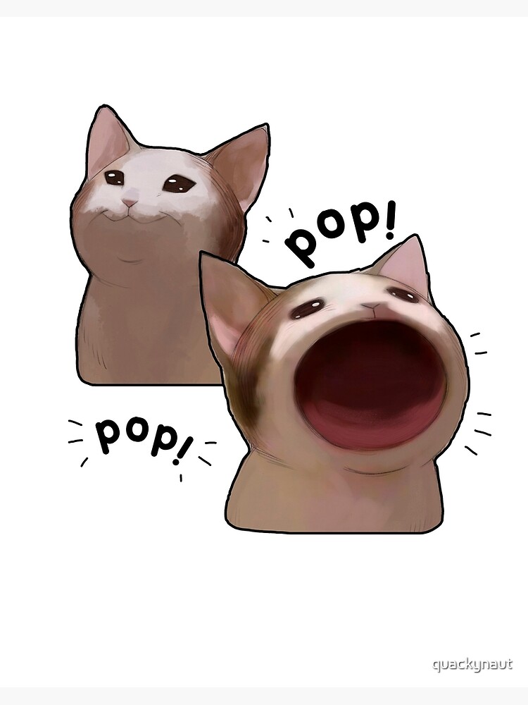 Meme cat funny face | Art Board Print