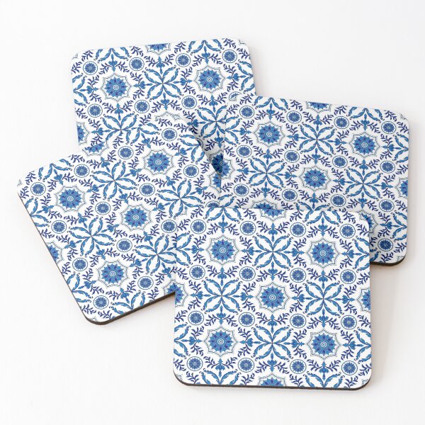 Item preview, Navy blue Tenente Valadim Tile (Azulejos) designed and sold by Ribeiro Design.