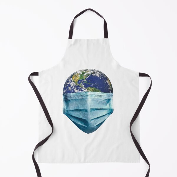 Item preview, Earth With Face Mask Pandemic Concept Poster designed and sold by DFLC Prints.