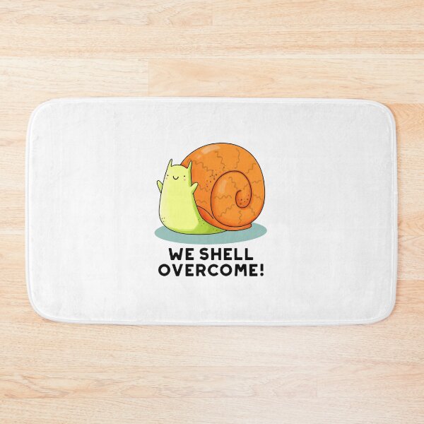 Item preview, We Shell Overcome Positive Snail Puns  designed and sold by punnybone.