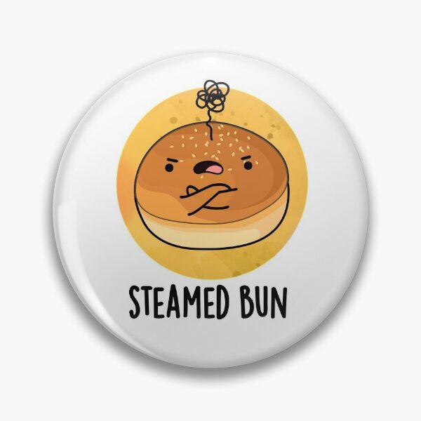 Item preview, Steamed Bun Funny Food Puns  designed and sold by punnybone.