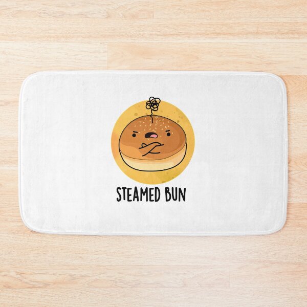 Item preview, Steamed Bun Funny Food Puns  designed and sold by punnybone.