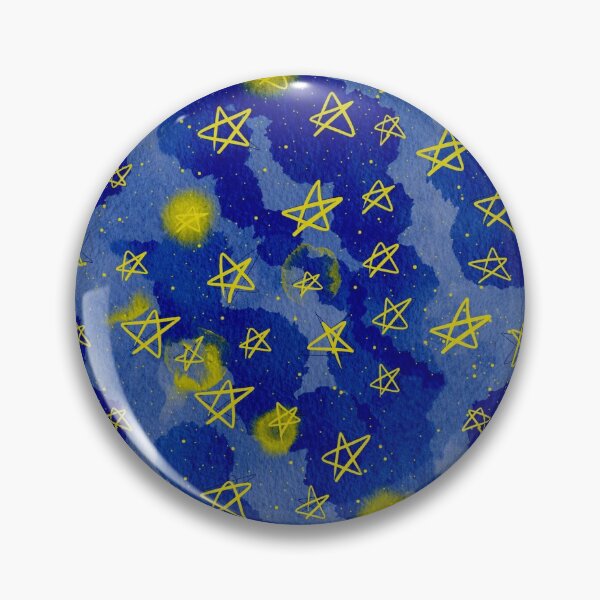 Item preview, Starry starry night cute watercolor doodle designed and sold by Aura-E.