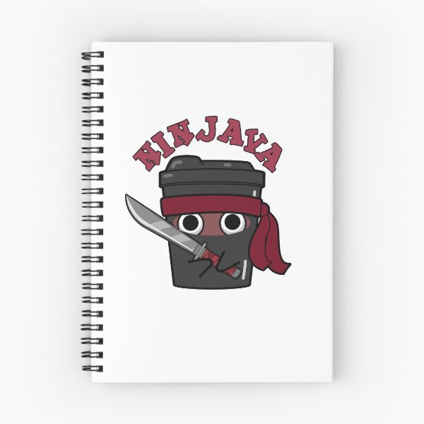 Item preview, Ninjava Ninja Java Funny Coffee Puns  designed and sold by punnybone.