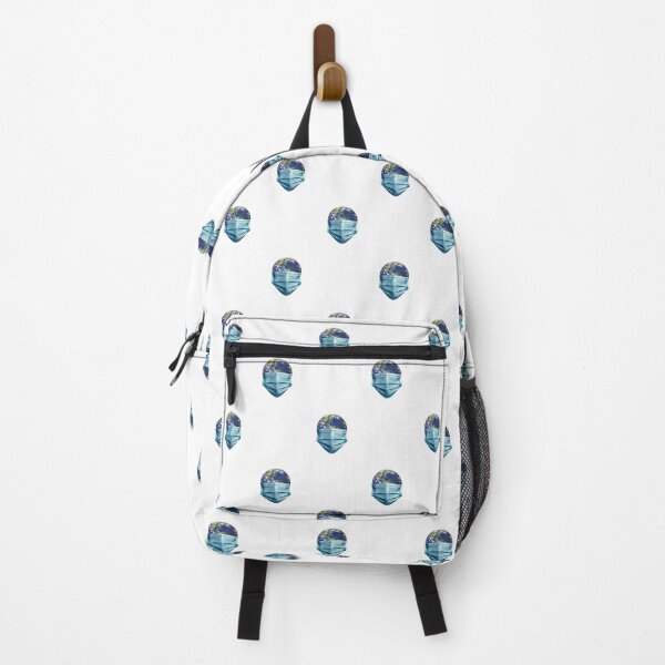 Item preview, Earth With Face Mask Pandemic Concept Pattern designed and sold by DFLC Prints.