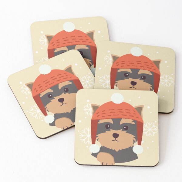 Item preview, Cute Puppy In christmas Hat designed and sold by ShoppyYourThing.