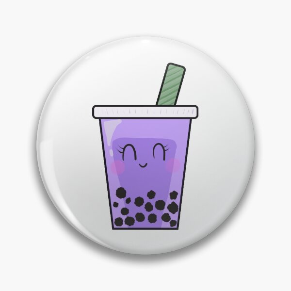 Item preview, Kawaii Boba Taro Bubble Tea Ube Purple Yam designed and sold by kristinedesigns.