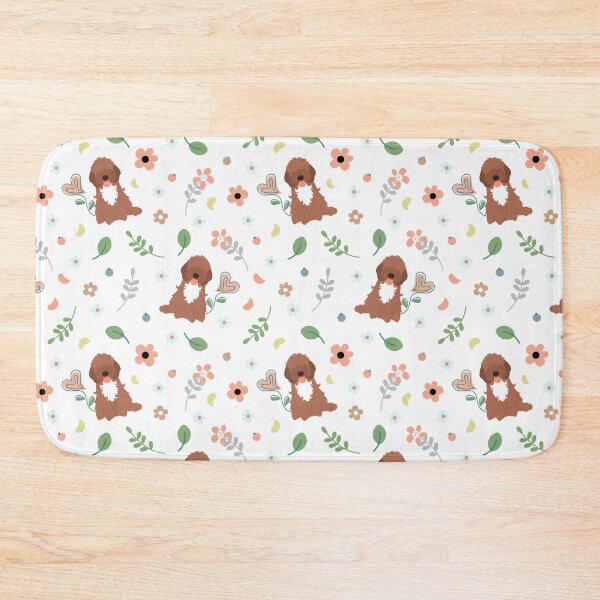 Item preview, Love Chocolate Brown White Cockapoo Cavapoo Cavoodle  designed and sold by Lulupainting.