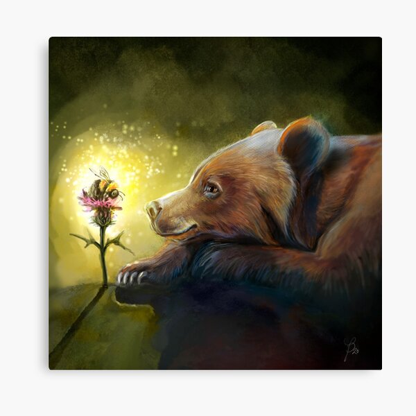 The bumblebee bear: Peaceful hum Canvas Print