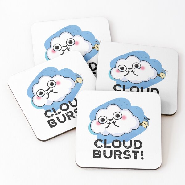 Item preview, Cloud Burst Fart Funny Cloud Puns  designed and sold by punnybone.
