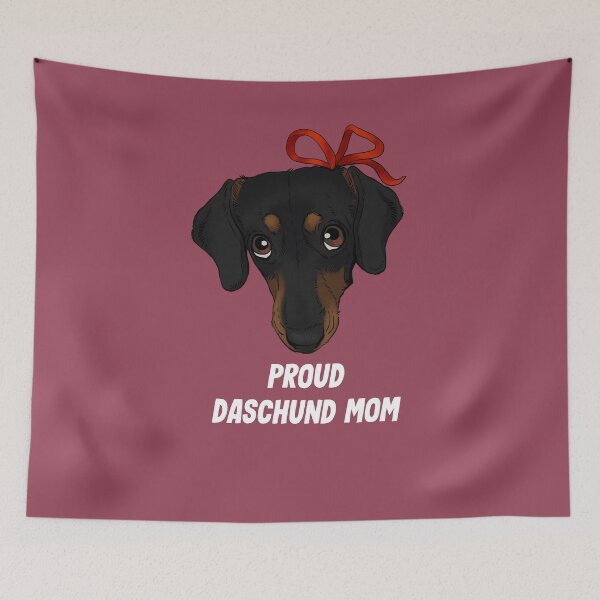 Item preview, Daschund Cute Ribbon gift dog designed and sold by Petcetera.