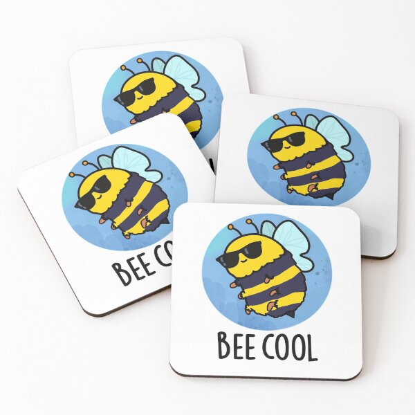 Item preview, Bee Cool Funny Bug Puns  designed and sold by punnybone.