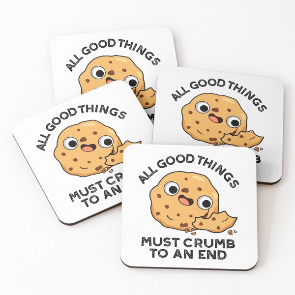 Item preview, All Good Things Crumb To An End Funny Cookie Puns  designed and sold by punnybone.