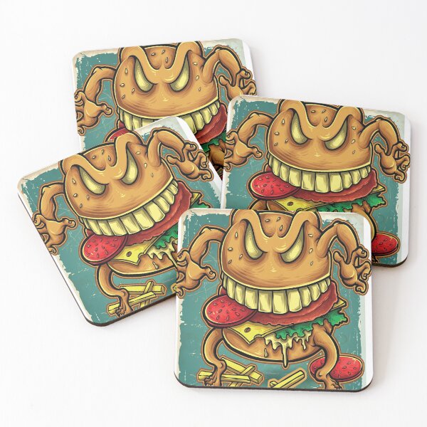 Item preview, Burger Cartoon Hamburger Cheese Burgers Trading Card Foodie designed and sold by ProjectX23.