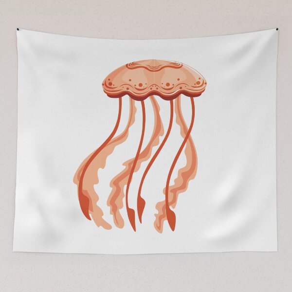 Item preview, Orange Jellyfish designed and sold by treasure-crafts.