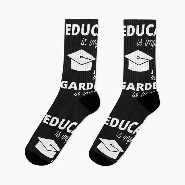 Item preview, Education is Important but Gardening is Importanter, Funny  designed and sold by DesignsofNote.