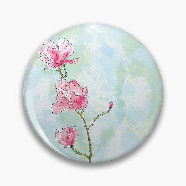 Item preview, Flamingo pink floral twig designed and sold by PURPLEbliss.