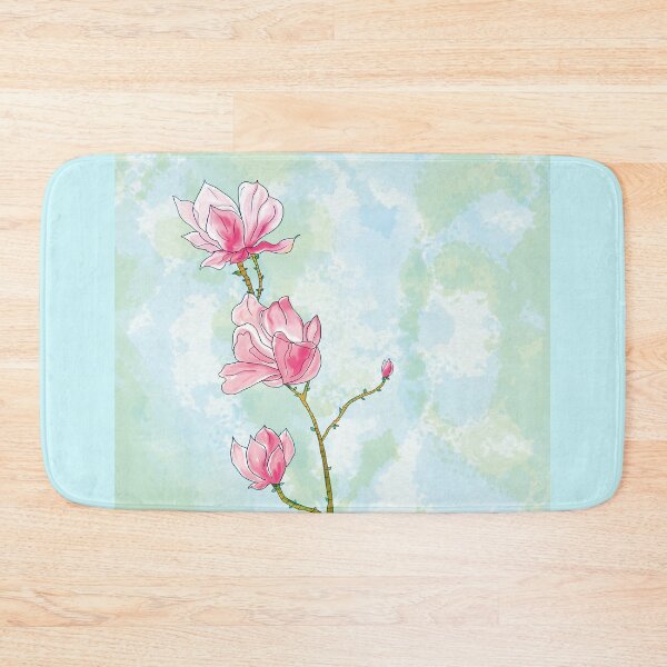 Item preview, Flamingo pink floral twig designed and sold by PURPLEbliss.