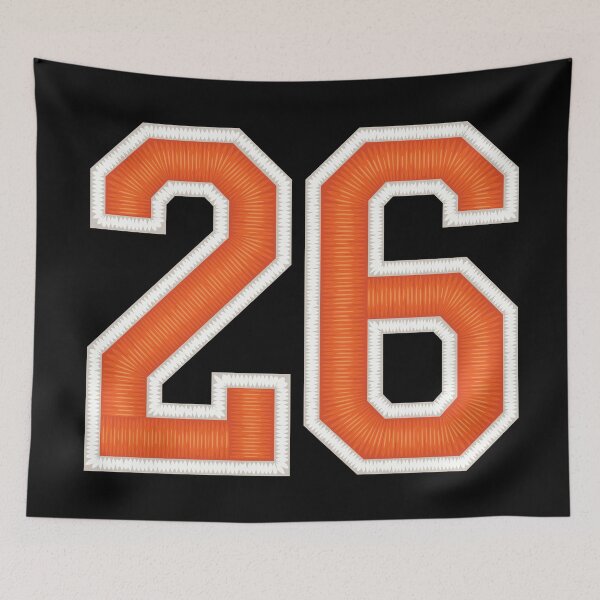 Item preview, Sports Number 26 Jersey twenty-six Orange designed and sold by elhefe.
