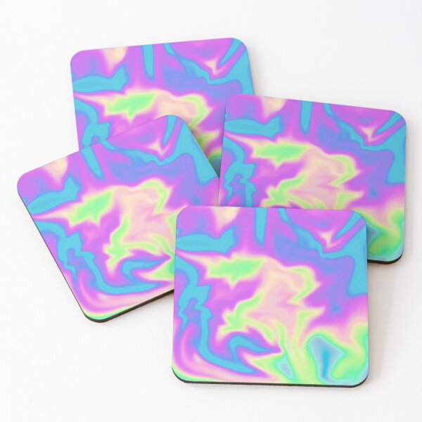 Item preview, Holographic Iridescent  - marble abstraction liquid psychedelic designed and sold by Muizz Shaikh.