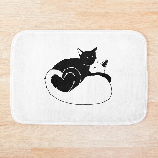 Item preview, b&w minimalist cats designed and sold by skullism.