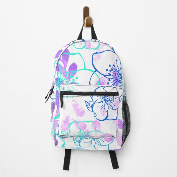 Item preview, Summer Garden in Blues and Purple designed and sold by AlteredAtelier.