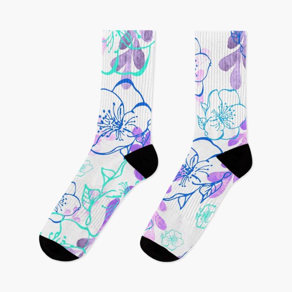 Item preview, Summer Garden in Blues and Purple designed and sold by AlteredAtelier.