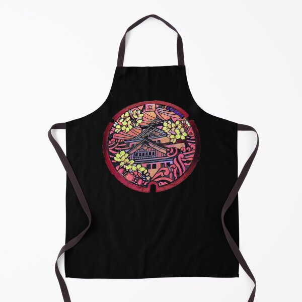 Item preview, Osaka Castle Manhole Cover Pink and Yellow designed and sold by QuoteableTees.