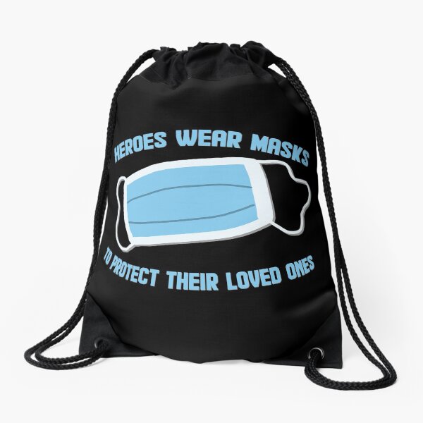 Hero's Mask Drawstring Bag