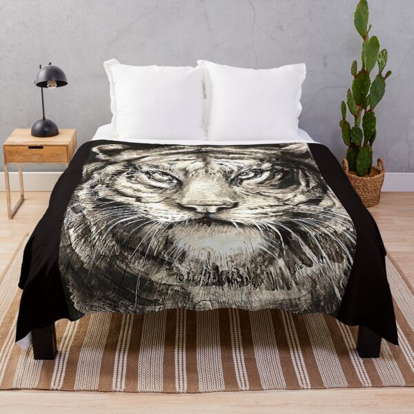 Item preview, Handsome tiger in black and white. designed and sold by Elena Reutova.