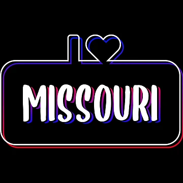Artwork thumbnail, I Love Missouri Colorful Text by RADesigns21