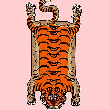 Artwork thumbnail, TIBETAN TIGER RUG-pink by BEATRIZ ABAITUA