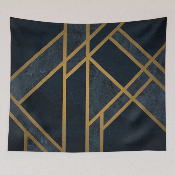 Item preview, Art Deco Blue designed and sold by AmbienceArt.