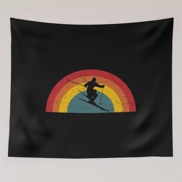 Item preview, Skier - Vintage Half Circle Sunset designed and sold by HeatherPore.