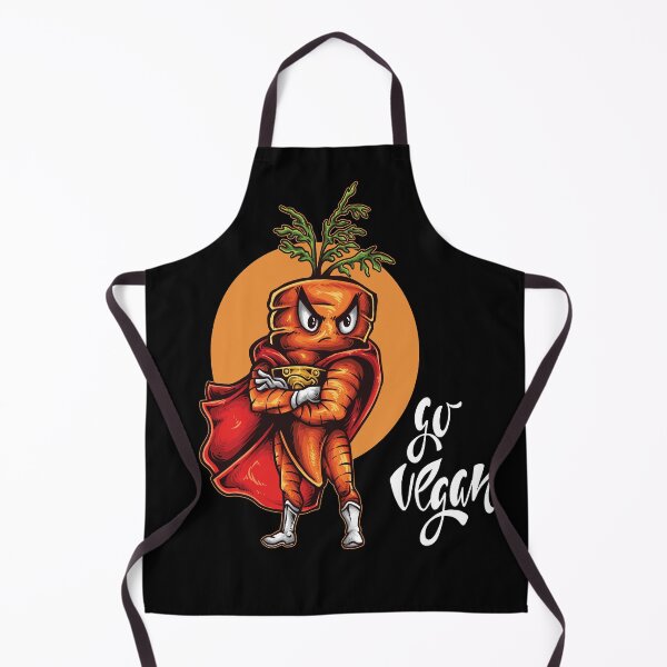 Item preview, Go Vegan Carrot Foodie Vegetable SuperHero designed and sold by ProjectX23.