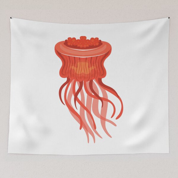 Item preview, Orange Jellyfish designed and sold by treasure-crafts.