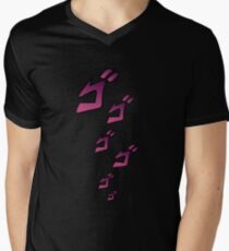 Jojo MENACING ゴゴゴ ( Jojo's Bizarre Adventure ) Men's V-Neck T-Shirt