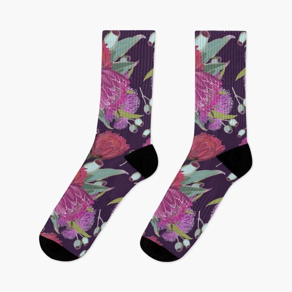 Item preview, Protea & Eucalyptus Bush - PInk and Purple Colour Palette designed and sold by Sketchbook Designs.