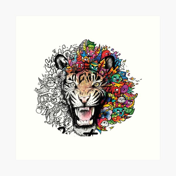 Doodle Art 14 Art Print