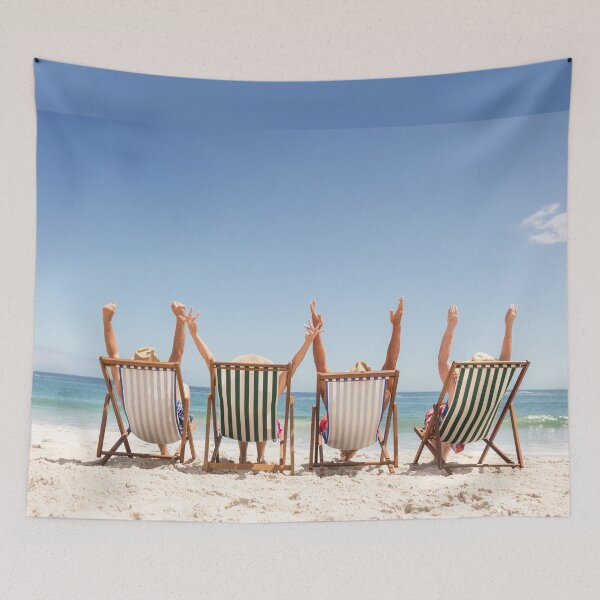 Item preview, Senior Friends Sitting Beach Chair designed and sold by paradiskt.