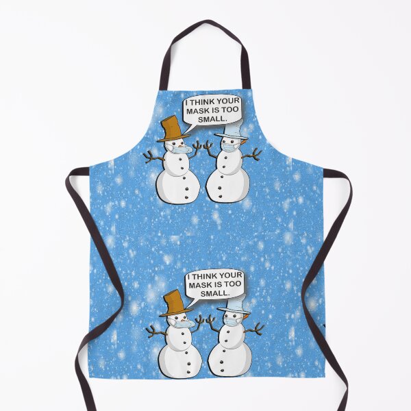 Item preview, Funny Sarcasm 2020 Humor: Doing it Wrong Snowman I Think Your Mask Is Too Small Design Winter designed and sold by tamdevo1.