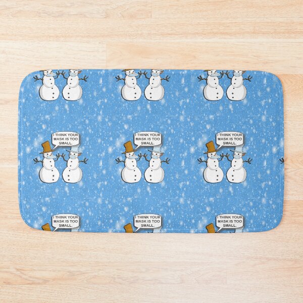 Item preview, Funny Sarcasm 2020 Humor: Doing it Wrong Snowman I Think Your Mask Is Too Small Design Winter designed and sold by Cute & Sassy Custom Gifting Boutiques.