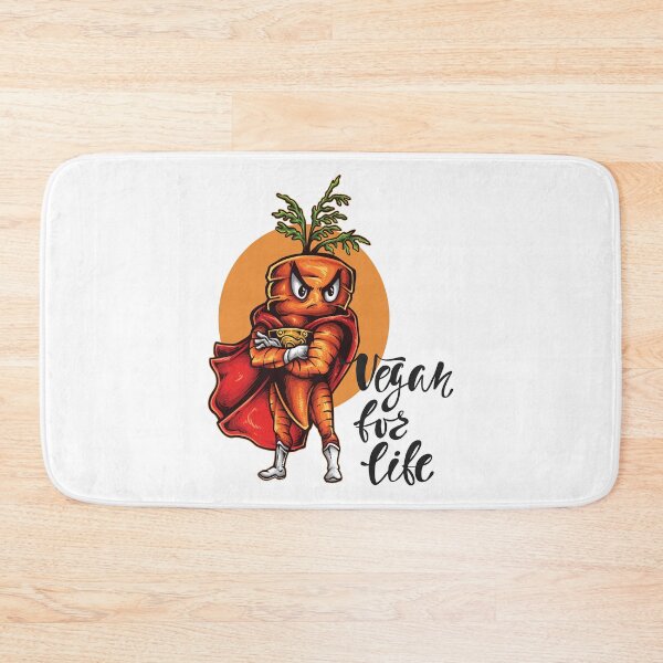 Item preview, Vegan for Life Carrot Superhero Foodie designed and sold by ProjectX23.