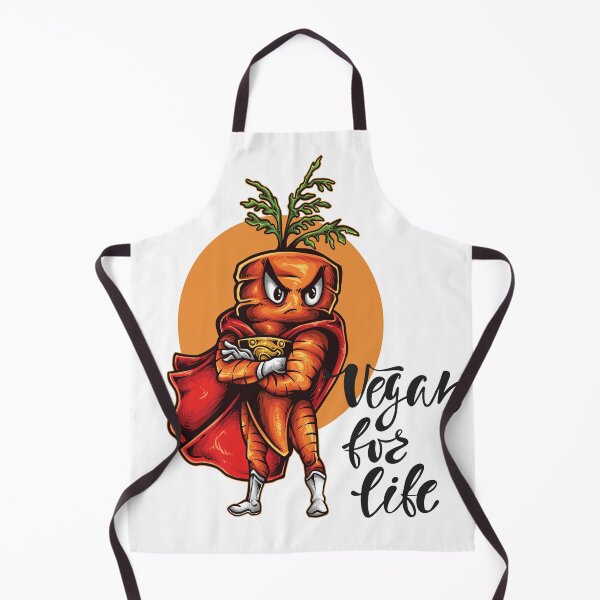 Item preview, Vegan for Life Carrot Superhero Foodie designed and sold by ProjectX23.